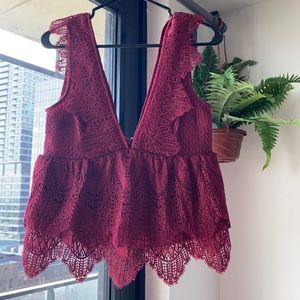 COPY - Gorgeous Lace Blouse US Size 6